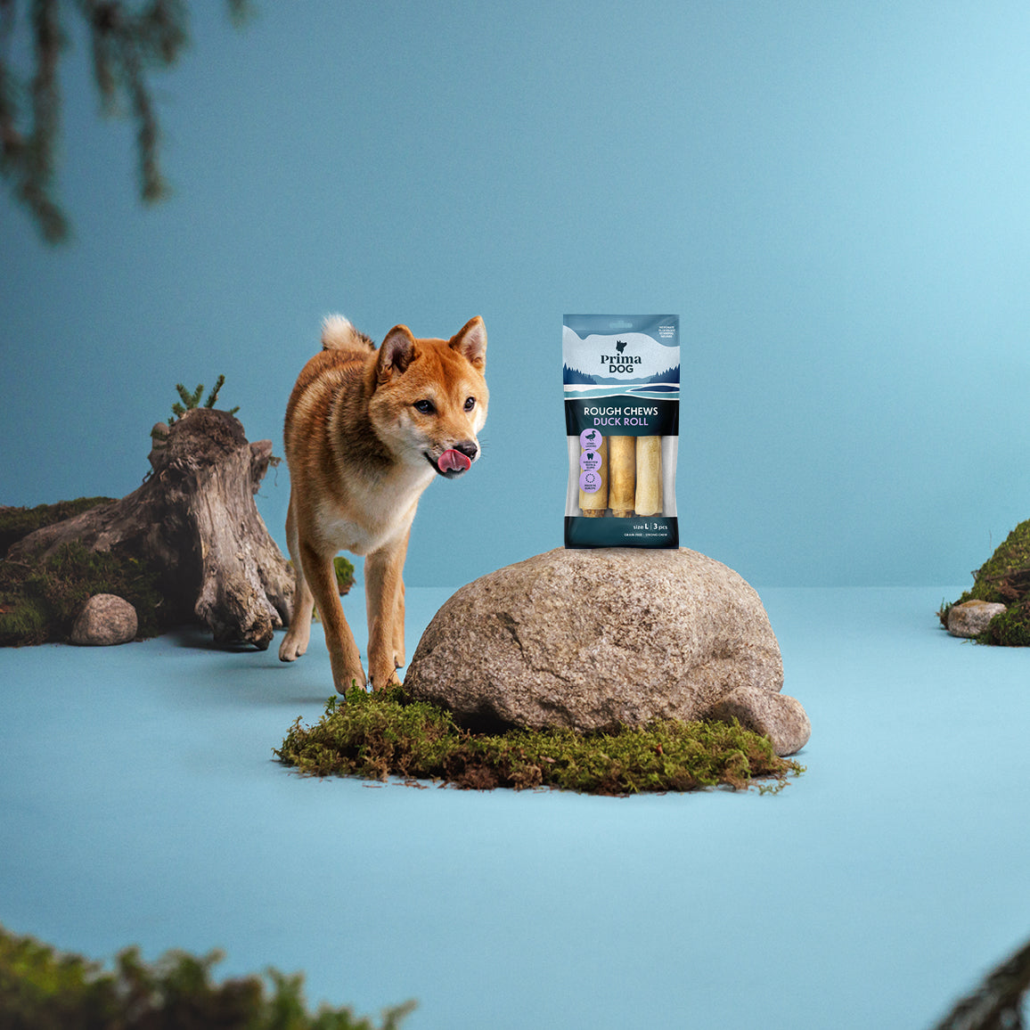 PrimaDog Rough Chews Ankkarulla L-koko pakkauskuva