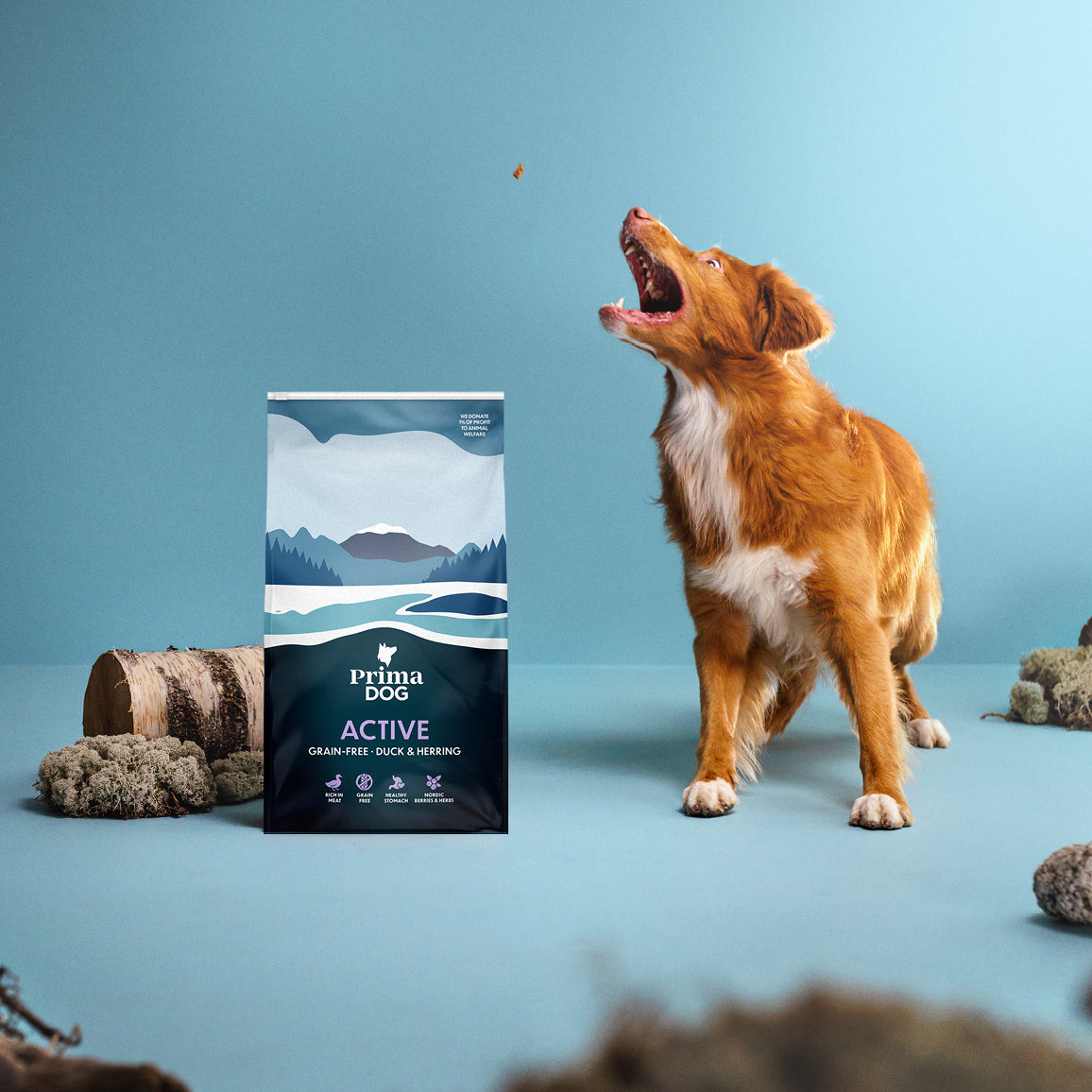 PrimaDog Active kuivaruoka aktiiviselle koiralle pakkauskuva