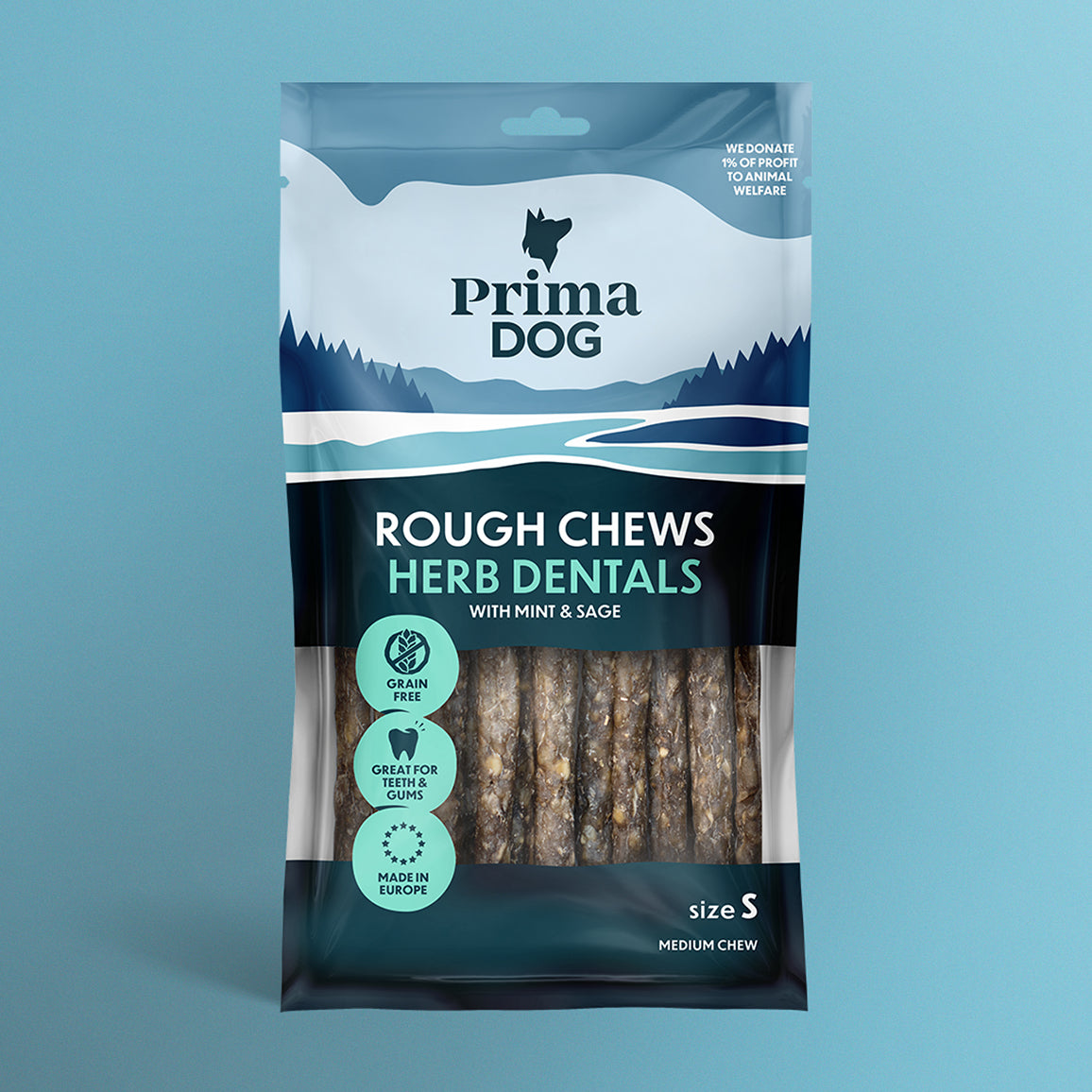 PrimaDog Rough Chews Hammashoitoluu pienen koiran puruluu pakkauskuva