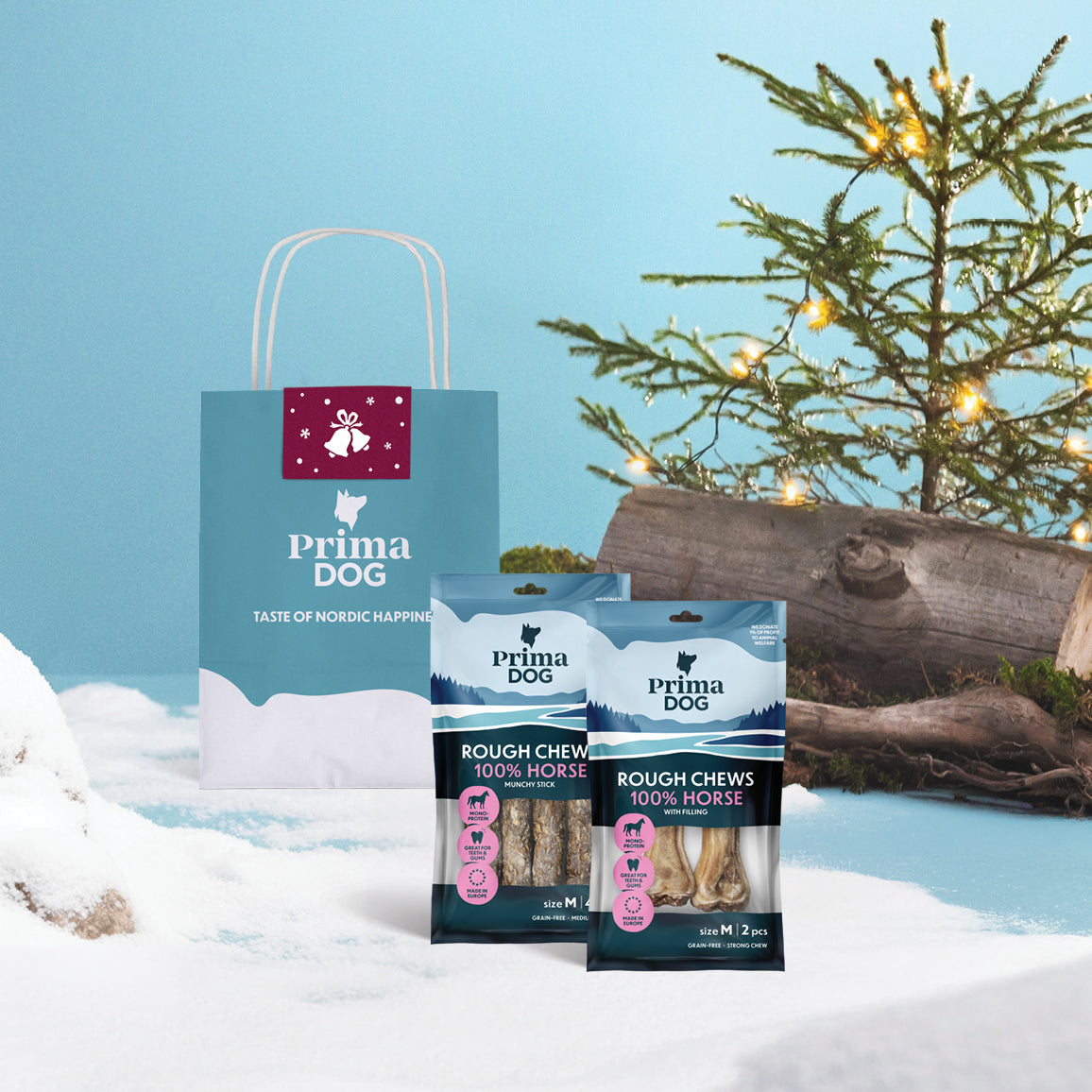 Joulun purupaketti herkkävatsaisemmalle koiralle