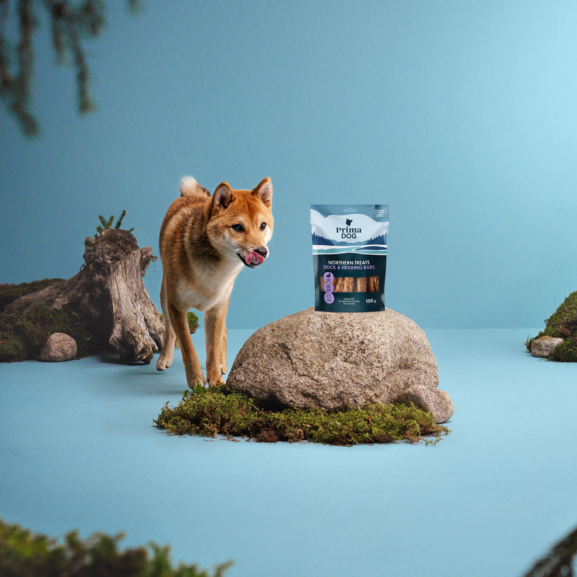 PrimaDog Northern Treats Ankka-sillitanko viljaton koiranherkku pakkauskuva