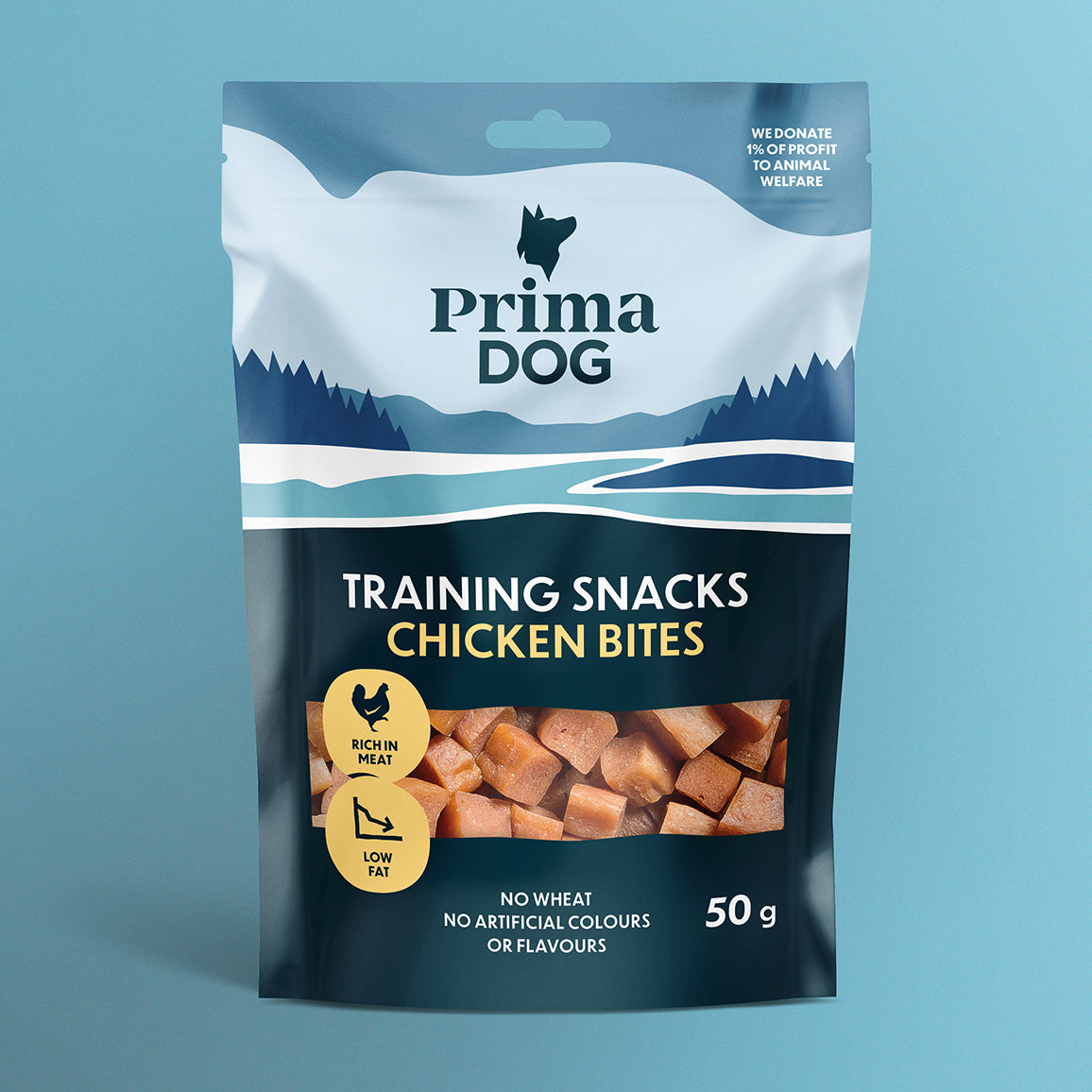 PrimaDog Training Snacks Kanapala -koiranherkku pakkauskuva