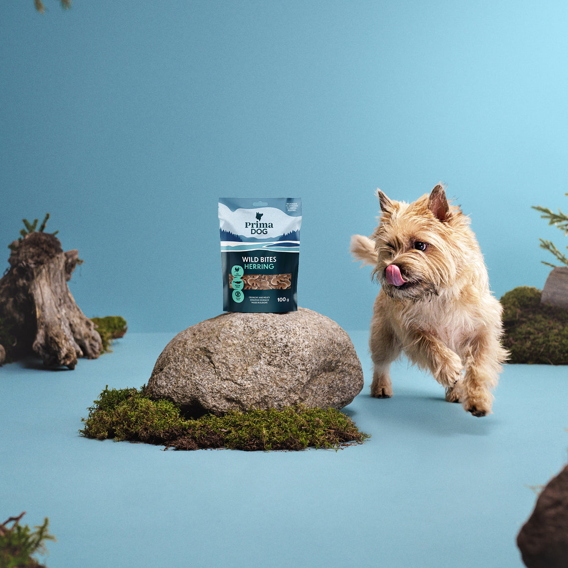 PrimaDog Wild Bites Silli ja mausteneilikka -koiranherkku pakkauskuva